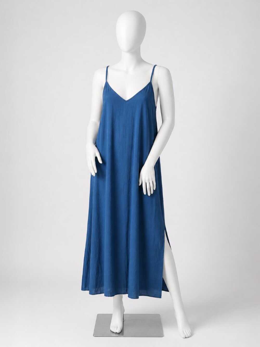 Old Navy Blue Spaghetti Strap Maxi Dress Size L